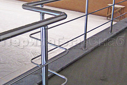 Перила и ограждения из нержавеющей стали с двумя ригелями в Казани. Готовые проекты ПерилаГлавСнаб - фото 13