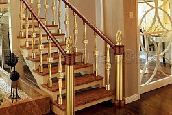 Латунные перила под золото в Казани. Готовые проекты ПерилаГлавСнаб - фото 7 Латунные перила под золото в Казани. Готовые проекты ПерилаГлавСнаб - фото 7