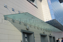 Стеклянные козырьки на вантах в Казани. Готовые проекты ПерилаГлавСнаб - фото 15