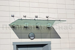 Стеклянные козырьки на вантах в Казани. Готовые проекты ПерилаГлавСнаб - фото 29