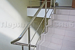 Перила и ограждения из нержавеющей стали с двумя ригелями в Казани. Готовые проекты ПерилаГлавСнаб - фото 15