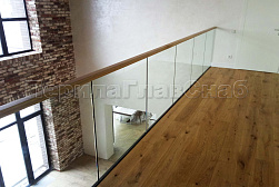 Цельностеклянные ограждения на несущем стекле в Казани. Готовые проекты ПерилаГлавСнаб - фото 26