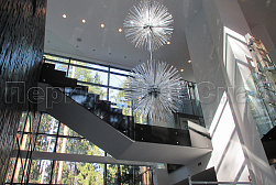 Стеклянные перила для лестниц в Казани. Готовые проекты ПерилаГлавСнаб - фото 19