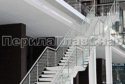 Ограждения из нержавейки со стеклом в Казани. Готовые проекты ПерилаГлавСнаб - фото 22