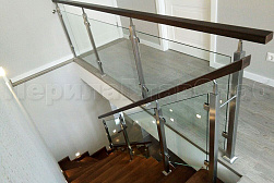Перила и ограждения из нержавейки и дерева в Казани. Готовые проекты ПерилаГлавСнаб - фото 16