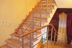 Ограждения из нержавеющей стали с тремя ригелями в Казани. Готовые проекты ПерилаГлавСнаб - фото 12