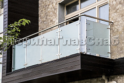 Стеклянные перила для балконов в Казани. Готовые проекты ПерилаГлавСнаб - фото 34