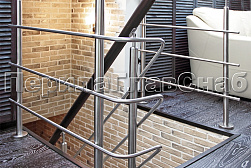 Перила и ограждения из нержавейки и дерева в Казани. Готовые проекты ПерилаГлавСнаб - фото 4