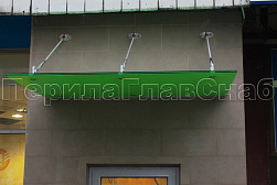 Стеклянные козырьки на вантах в Казани. Готовые проекты ПерилаГлавСнаб - фото 13