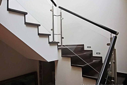 Ограждения из нержавейки со стеклом в Казани. Готовые проекты ПерилаГлавСнаб - фото 11