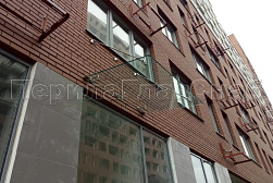 Стеклянные козырьки на вантах в Казани. Готовые проекты ПерилаГлавСнаб - фото 5