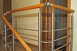 Ограждения из нержавеющей стали с тремя ригелями в Казани. Готовые проекты ПерилаГлавСнаб - фото 11