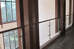 Ограждения из нержавейки со стеклом в Казани. Готовые проекты ПерилаГлавСнаб - фото 24