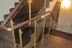 Латунные перила под золото в Казани. Готовые проекты ПерилаГлавСнаб - фото 14 Латунные перила под золото в Казани. Готовые проекты ПерилаГлавСнаб - фото 14