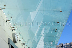 Стеклянные козырьки на вантах в Казани. Готовые проекты ПерилаГлавСнаб - фото 28