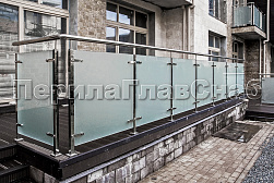 Стеклянные перила для балконов в Казани. Готовые проекты ПерилаГлавСнаб - фото 36