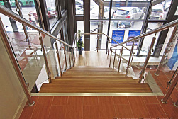 Ограждения из нержавейки со стеклом в Казани. Готовые проекты ПерилаГлавСнаб - фото 12