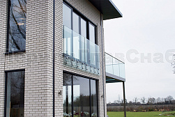 Стеклянные перила для балконов в Казани. Готовые проекты ПерилаГлавСнаб - фото 23