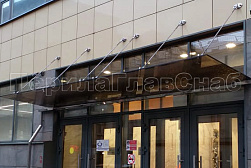 Стеклянные козырьки на вантах в Казани. Готовые проекты ПерилаГлавСнаб - фото 30