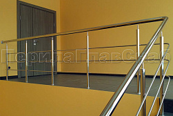 Ограждения из нержавеющей стали с тремя ригелями в Казани. Готовые проекты ПерилаГлавСнаб - фото 17