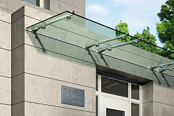 Консольные козырьки и навесы в Казани. Готовые проекты ПерилаГлавСнаб - фото 8