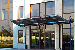 Консольные козырьки и навесы в Казани. Готовые проекты ПерилаГлавСнаб - фото 11