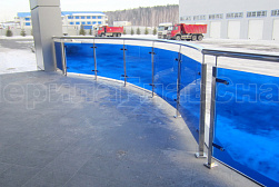 Стеклянные ограждения для улицы в Казани. Готовые проекты ПерилаГлавСнаб - фото 5