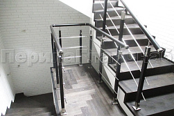 Перила и ограждения из нержавейки и дерева в Казани. Готовые проекты ПерилаГлавСнаб - фото 5