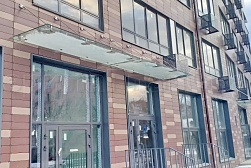 Стеклянные козырьки на вантах в Казани. Готовые проекты ПерилаГлавСнаб - фото 2