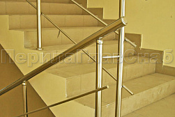 Перила и ограждения из нержавеющей стали с двумя ригелями в Казани. Готовые проекты ПерилаГлавСнаб - фото 10