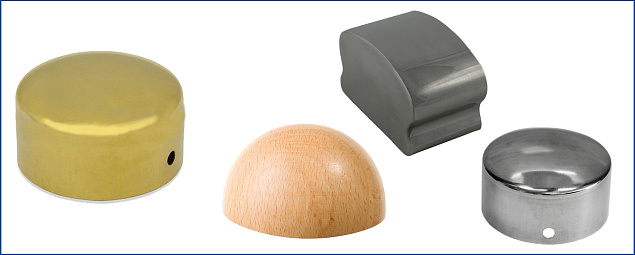 Заглушки для деревянного поручня в Казани. Комплектующие для лестничных ограждений и перил ПерилаГлавСнаб  Заглушки для деревянного поручня в Казани. Комплектующие для лестничных ограждений и перил ПерилаГлавСнаб